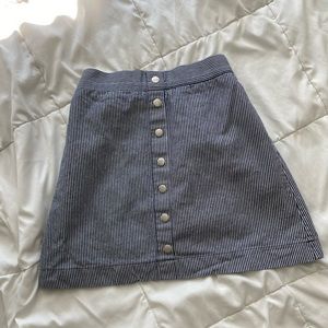 Striped A Line Skirt